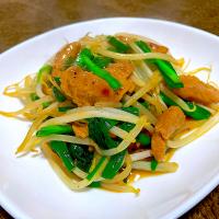 大豆 ニラもやし炒め